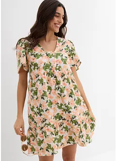 Klänning av mjuk muslin, bonprix