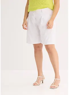 Shorts i tunn linnemix, bonprix