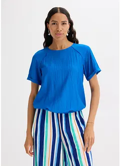 Kortärmad blus av mjuk viskosmix, bonprix