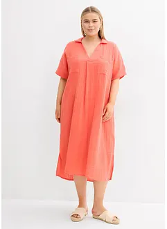 Kaftanklänning av mjuk muslin, bonprix