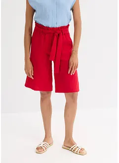 Dra på-bermudas i följsam viskosmix, bonprix