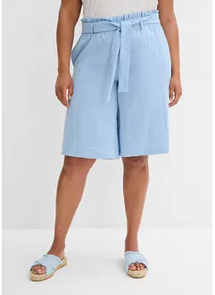 Dra på-bermudas i följsam viskosmix, bonprix