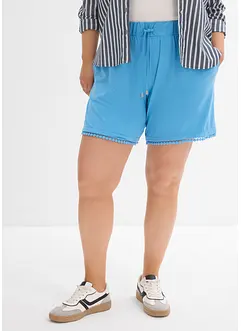 Jerseyshorts med bekväm midja och spets, bonprix