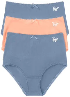 Midjetrosa (3-pack) med ekologisk bomull, bonprix