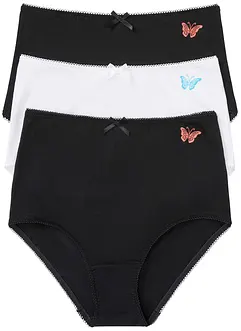 Midjetrosa (3-pack) med ekologisk bomull, bonprix