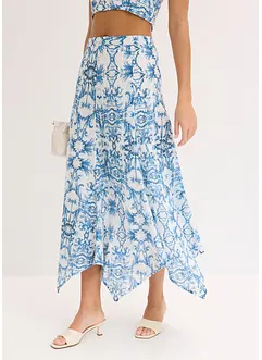 Kjol med flikig nederkant, bonprix