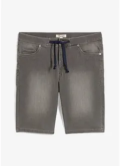 Trikåbermudas med bekvämt snitt och jeanslook, normal passform, bonprix