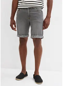Stretchiga jeansshorts, normal passform, bonprix