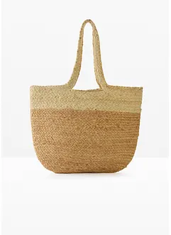 Shoppingväska med halmlook, bonprix