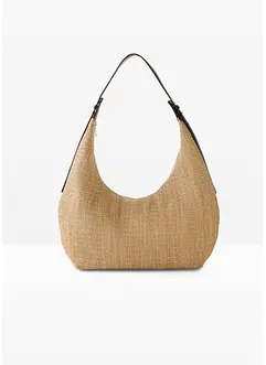 Shoppingväska med halmlook, bonprix