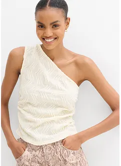 One shoulder-linne i material med struktur, bonprix