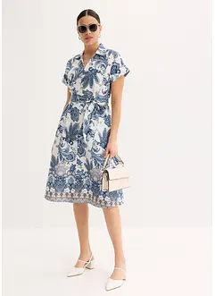 Klänning med knytband, bonprix