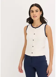 Jerseylinne med kontrasterande kant, bonprix