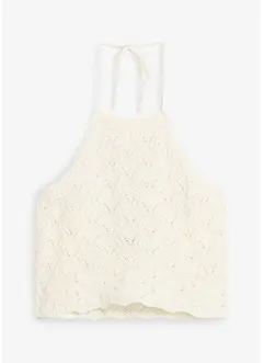 Stickat halternecklinne, bonprix
