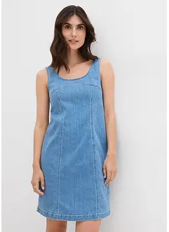 Jeansklänning av ekologisk bomull med stretch, bonprix