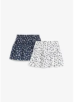 Jerseykjol för barn (2-pack) i ren ekologisk bomull, bonprix