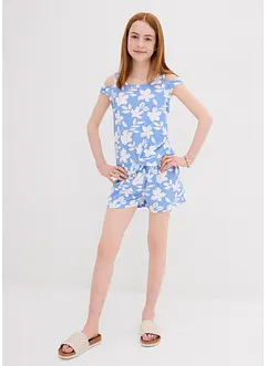 Jerseylinne och shorts (set i 2 delar) av ekologisk bomull, bonprix