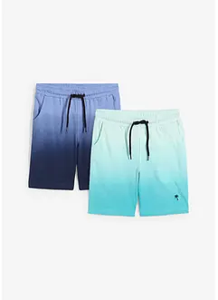 Trikåbermudas för barn (2-pack) i ren bomull, bonprix