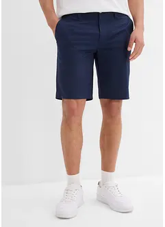 Stretchiga bermudas i chinosmodell (2-pack), normal passform, bonprix