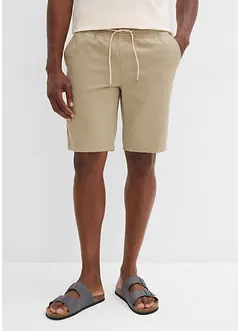 Dra på-shorts av ren bomull, Regular Fit, bonprix