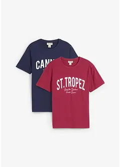 T-shirt i ekologisk bomull (2-pack), bonprix