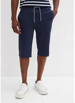 Jerseyshorts i lång modell av ekologisk bomull (2-pack), bonprix