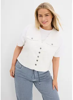 Stretchig jeansväst, bonprix