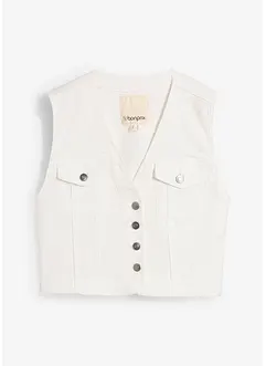 Stretchig jeansväst, bonprix