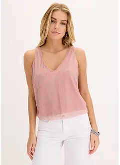 Kort linne med djup urringning, bonprix