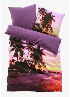 Vändbart påslakanset med strandmotiv, bonprix
