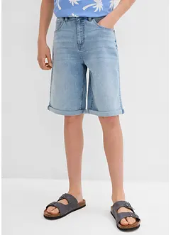Stretchiga jeansshorts för barn, avslappnad passform, bonprix