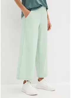 Bekväm sportbyxa i caprimodell med vida ben, bonprix