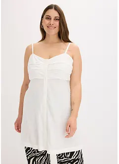 Lång blus i mjuk viskos, bonprix
