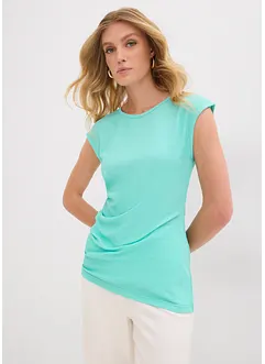 Topp i kräppat material med struktur, bonprix