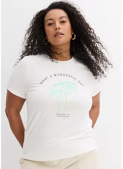 T-shirt med tryckt motiv, bonprix