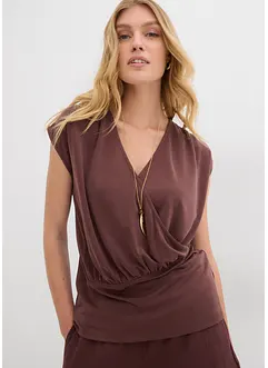 Topp i omlottlook,  av viskosmix med mjukt fall, bonprix