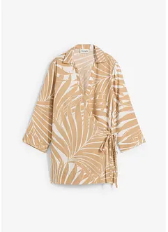 Kimonoblus i linnelook, bonprix