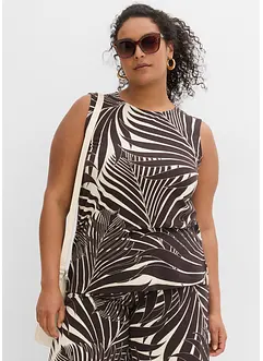 Ärmlös topp med sidslitsar, bonprix