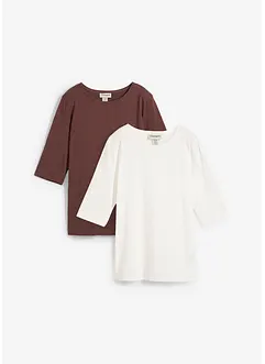 T-shirt i ren ekologisk bomull (2-pack), bonprix