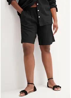 Bermudas i linne och bomull, bonprix