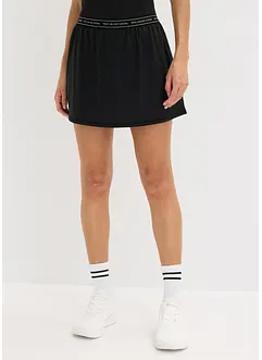 Ultratunn sportkjol med integrerade shorts, bonprix