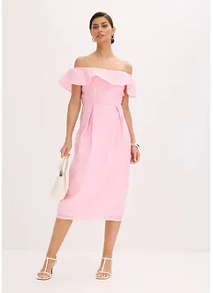 Singoallaklänning i glansigt jacquardmaterial, bonprix