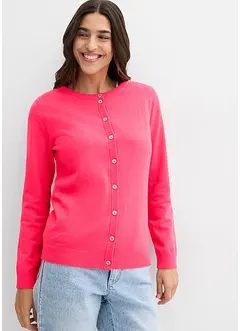 Cardigan med rund halsringning, bonprix