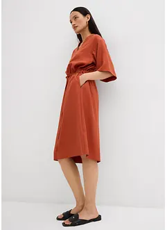 Kaftanklänning av tunn viskos, bonprix