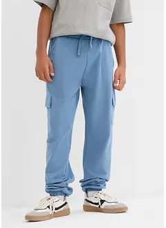 Joggingbyxa med cargofickor, i ekologisk bomull, bonprix
