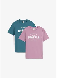 T-shirt i ren bomull (2-pack), bonprix