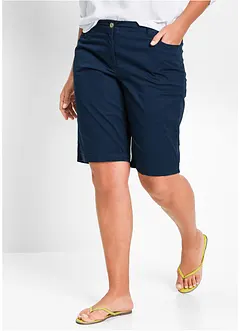 Papertouch-bermudas med bomull och bekväm midja, bonprix