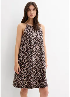 Klänning med leopardmönster i ren bomull, bonprix