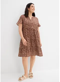 Klänning av mjuk muslin, bonprix