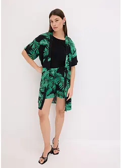 Kimonoblus i följsam viskos, bonprix